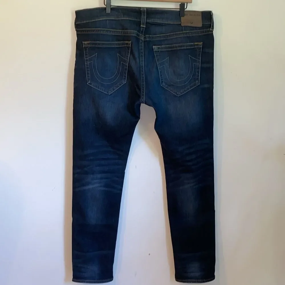 Y2K True Religion Rocco Relaxed Skinny Jeans Size 40/34